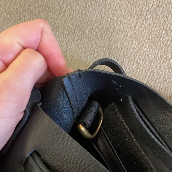 Madewell The Small Transport Crossbody Black Leather - Picture 9 of 9